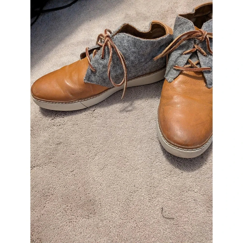 Sperry Top-Sider Gold Cup Chukka Boots Mens 12M Brown Leather Wool S13451